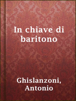 cover image of In chiave di baritono